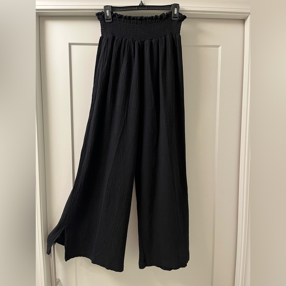 Cynthia Rowley Black Gauze Pants-NWT-size 2X